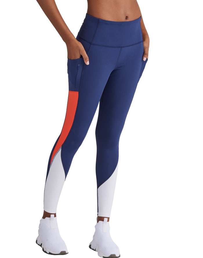 Champion Dame Leggings Mørkeblå - Absolute 7/8 - Danmark BIC-369025